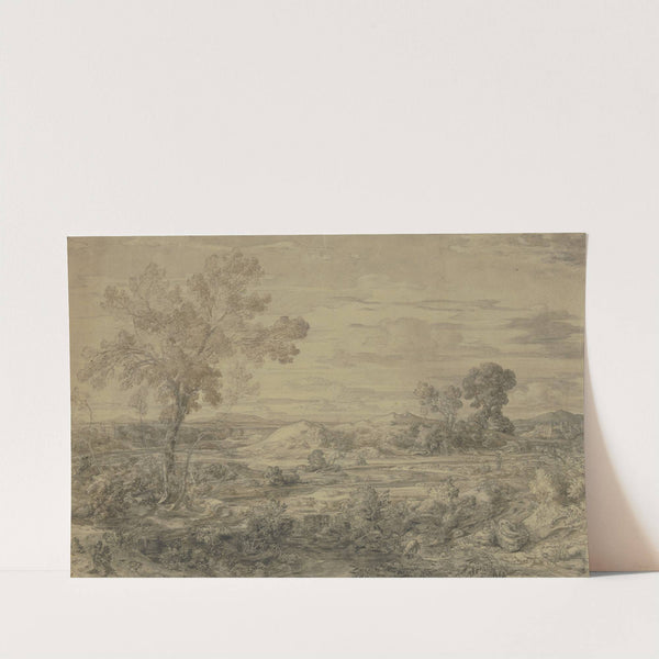 Gegend bei Lunghezza Campagna di Roma by Ludwig Metz