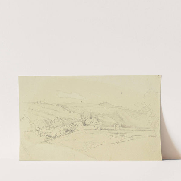 Gehöft in einer Hügellandschaft by Jakob Becker