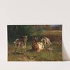 Geiß mit Kitzen by Otto von Thoren