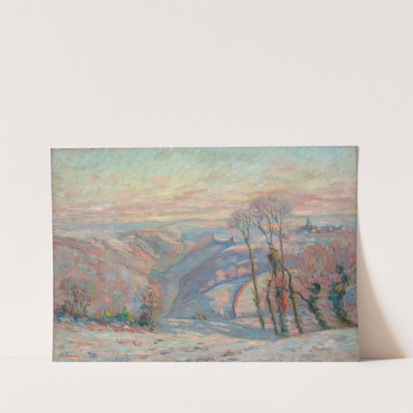 Gelée blanche au village de Crozant (circa 1900) by Armand Guillaumin