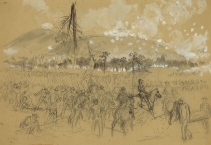 General Sherman at the Battle of Kennesaw Mountain, Ga.