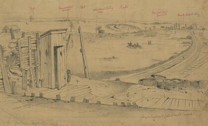 General view of the fortifications of Manassas Junction