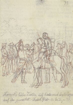 General Ziethen on horseback