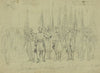 Genl. Custer presenting the flags captured in the last battle in the valley