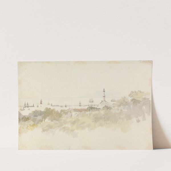 Genoa - A Seascape with Shipping by Charles Gore