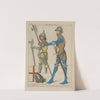 Gens d&#039;armes. Époque du roi Jean. Bas-reliefs du Musée de Cluny, et de l&#039;Église St. Leu a Paris by Raphaël Jacquemin