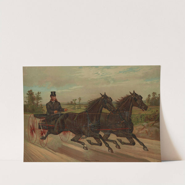Gentleman in carriage facing right (1883) by Scott Leighton