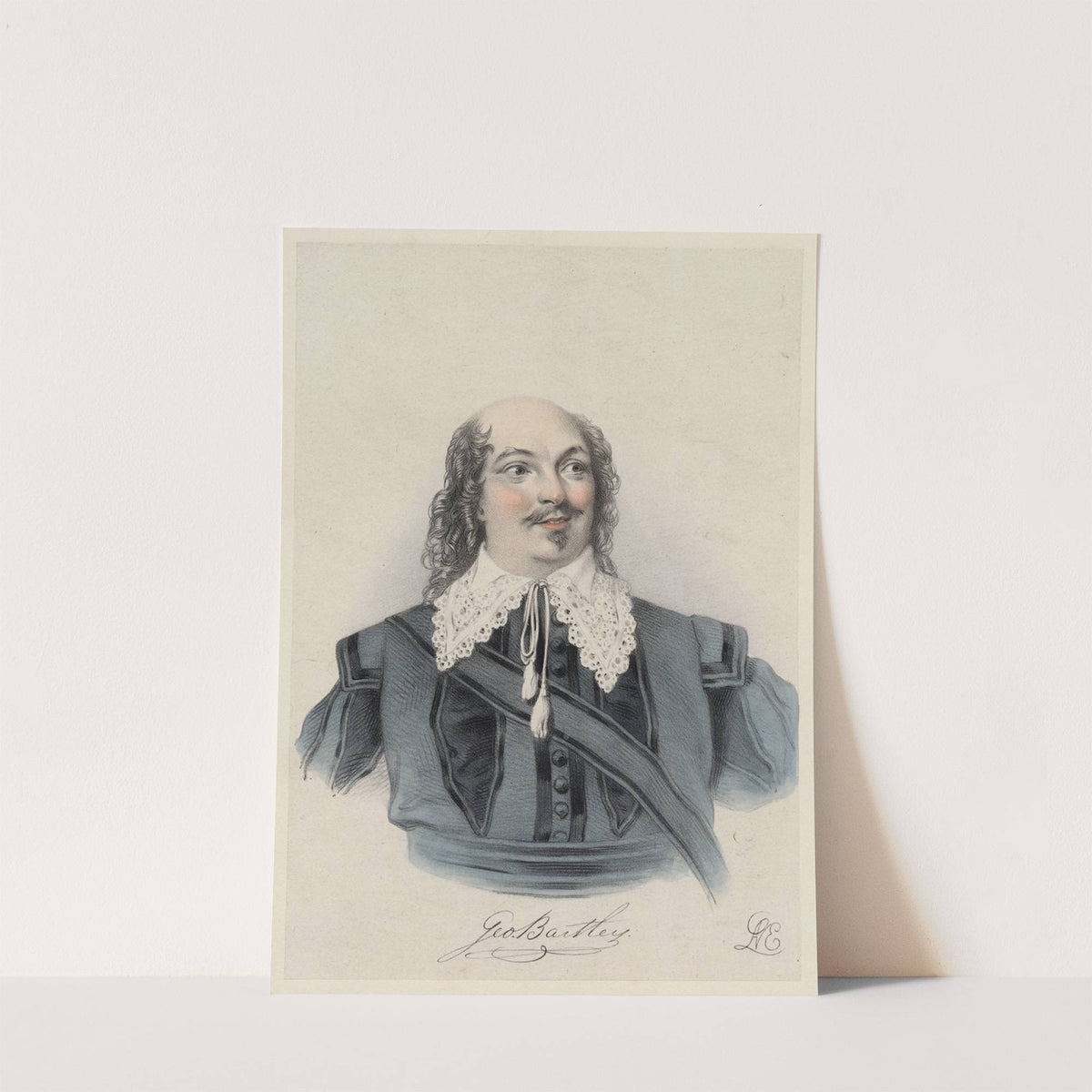 Geo. Bartley as Sir Toby Belch in Shakespeare’s Twelfth night, act 1, sc. 1; ‘What is thy excellence …’ (1838) by Richard James Lane