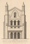 Geometrical View of St. Stephen’s Chapel, as it appeared before the alterations in 1806 and after Mr. Sandby’s view, which was taken about 1755