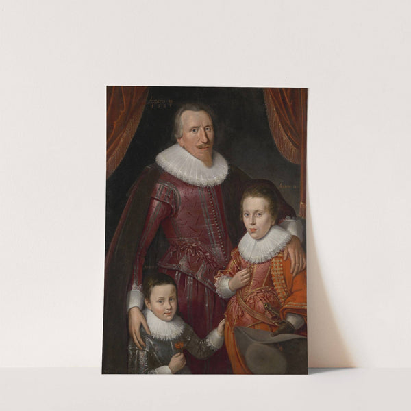 George Seton, 8th Lord Seton and 3rd Earl of Winton, 1584 – 1650. Royalist (With his sons) (1625) by Adam de Colone