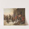 George Washington (1732-1799) in front of Nassau Hall by Edward Percy Moran