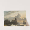 German River Landscape with a Town by Gerrit Adriaensz. Berckheyde