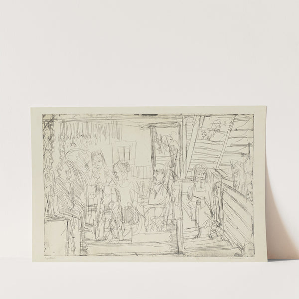 Gesellschaft im Estrich (1923) by Ernst Ludwig Kirchner