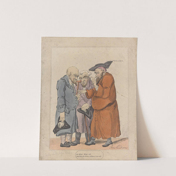 Get money money still and then let virtue follow if she will (1808) by Thomas Rowlandson