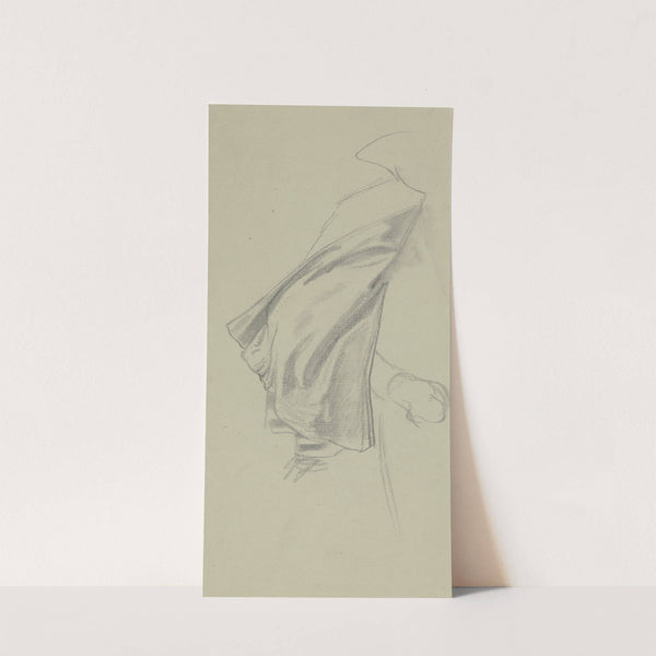 Gewandstudie zum Herzog von Alba in der &#039;Gefangennahme Egmonts&#039; by Julius Hamel