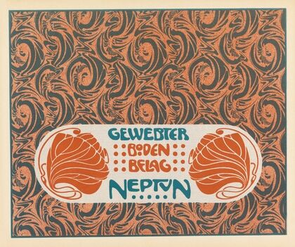Gewebter Boden Belag Neptun (Neptune Woven Floor Covering) (1901) — size preview