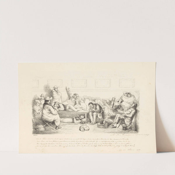 Gezelschap in de kajuit van een schip (1865) by Alexander Ver Huell