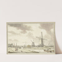 Gezicht aan de Zandhoek, buiten Haarlemmerpoort te Amsterdam by Jan Bulthuis