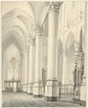 Gezicht in de Nieuwe Kerk te Delft