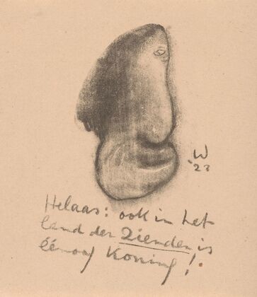 Gezicht met één oog (1923)
