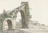 Gezicht op aquaduct en de stad Tarente