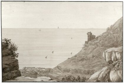 Gezicht op Barcelona vanuit de bergen