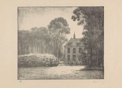 Gezicht op boerderijwoning op landgoed De Raephorst Raephorst (1929)