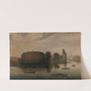 Gezicht op de Binnen-Amstel met het Rondeel by Hendrik Cornelisz. Vroom