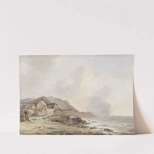 Gezicht op de kust bij Boulogne sur Mer by Petrus Johannes Schotel