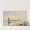 Gezicht op de Lagune te Venetië (1831 - 1914) by Franz Alt