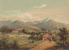 Gezicht op de weg tussen Buitenzorg en Preanger. De groote weg van Buitenzorg naar de Preanger regentschappen (1869)