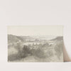 Gezicht op een dal (1816 - 1880) by Willem Bodeman