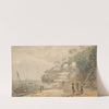 Gezicht op een nederzetting van de oostkust van Workai, Aru-eilanden, Zuidoost-Molukken (1824) by Adrianus Johannes Bik