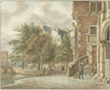 Gezicht op een stadsgracht after Jan van der Heyden