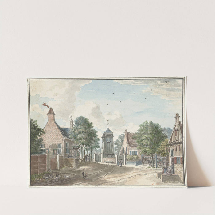 Gezicht op het Klokhuis te Overveen, by Jan de Beijer