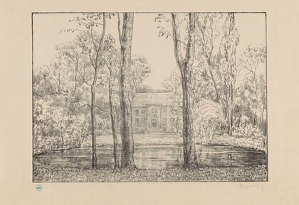 Gezicht op het landhuis van buitenplaats Cromvliet Cromvliet (1929)