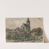 Gezicht op Hühnfeld (1891) by Frans Smissaert