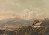 Gezicht op landgoed en residentie Tjiptrap op Java (1869)