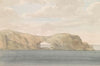 Gezicht op rots met gat op kleine eiland Cumina bij Gozo (1778)