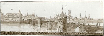 Gezicht op Saragossa