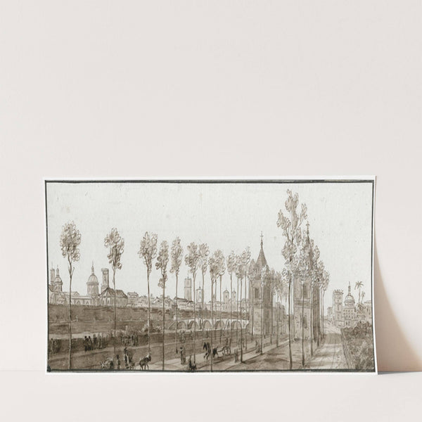Gezicht op Valencia by Otto Howen