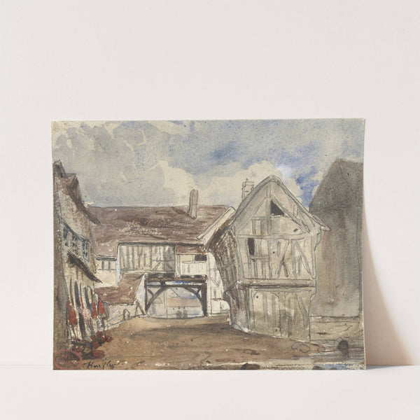 Gezicht te Honfleur by Paul Huet