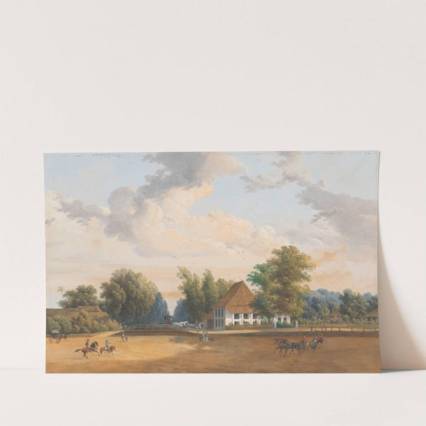 Gezicht te Rijswijk Batavia by Charles William Meredith van de Velde