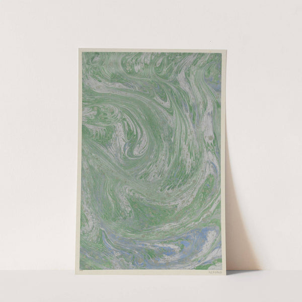 Gezogenes Marmorpapier (mit bronzefarbenen Sprenkeln) (1904 - 1907) by A. u. P. Renner