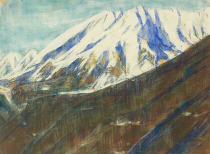 Ghiridone in the snow (Lago Maggiore) (1935) — size preview