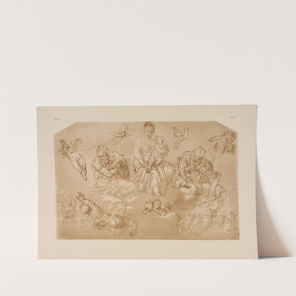Gian Battista Zelotti - The blessed virgin and child with saints and angels by P. &amp; D. Colnaghi