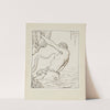 Gilliatt et la pieuvre &#8211; dessin pour la vignette de couverture. (1920-1921) by Achille Granchi-Taylor