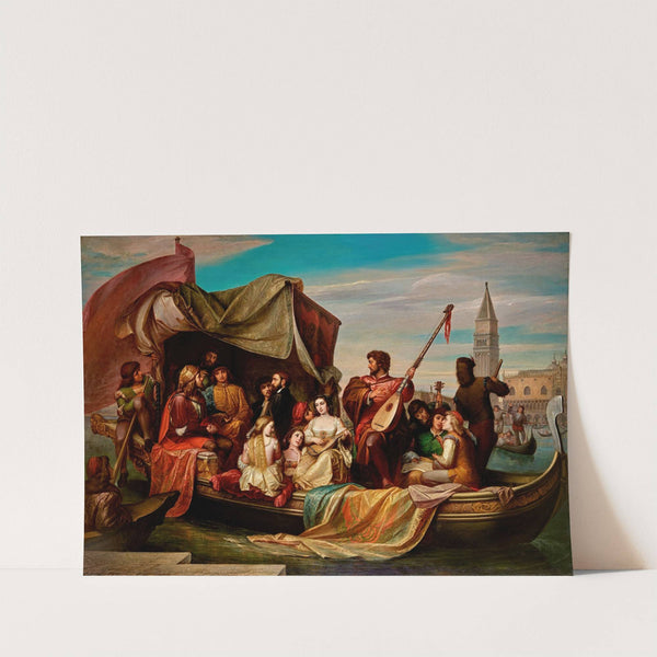 Giovanni Bellini and Albrecht Dürer are celebrated by Venetian artists (1856) by Jacopo de Andrea