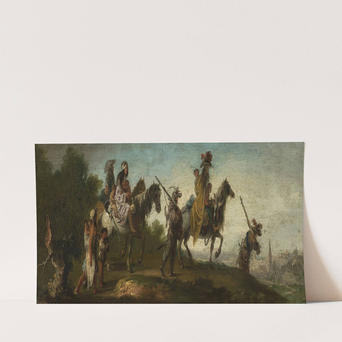 Gipsies on the road by Jacques Callot