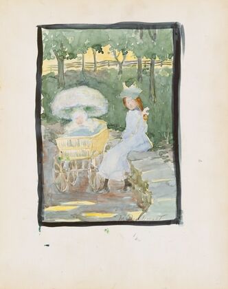 Girl and baby in the park (1895–1897) — size preview